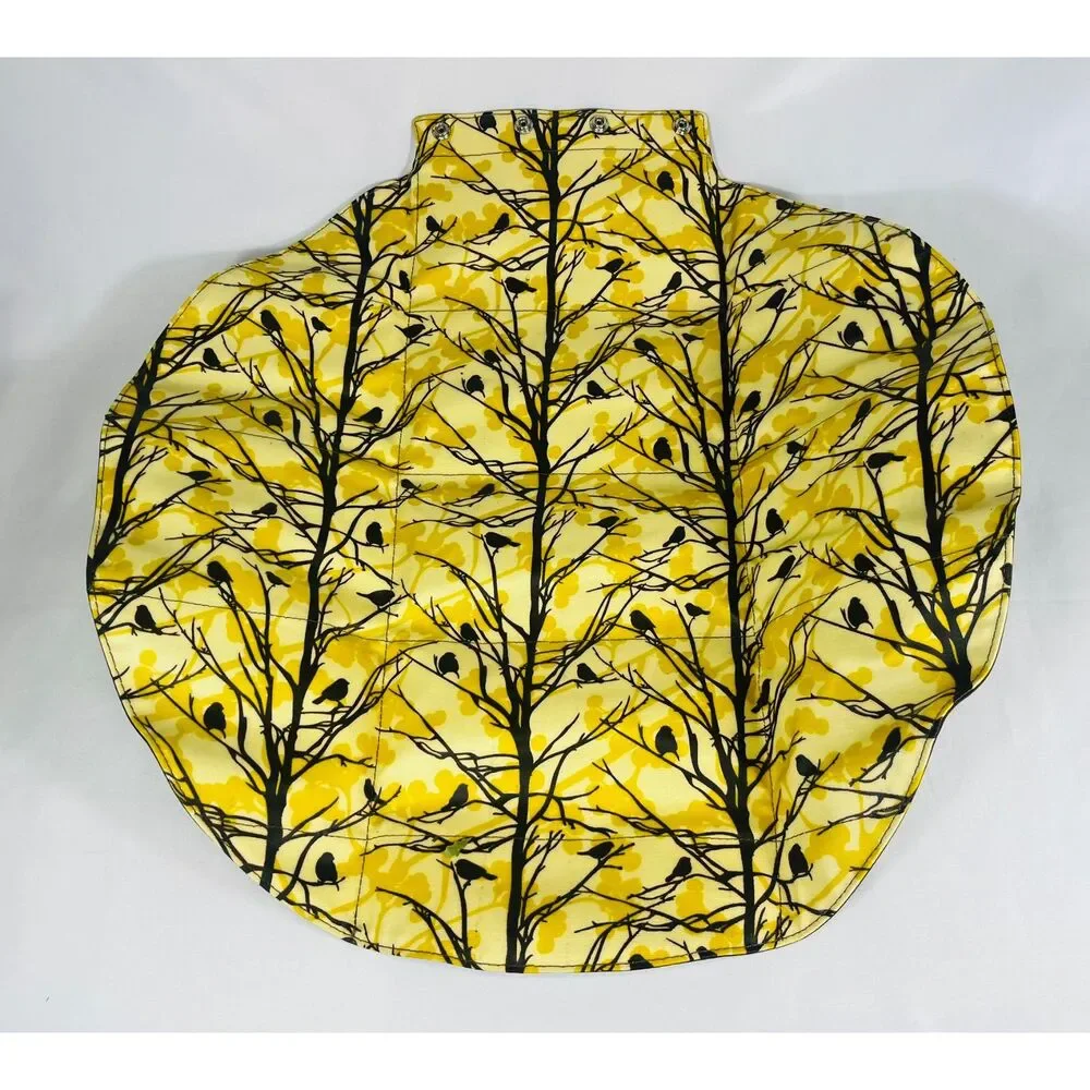 Petunia Pickle Bottom Diaper Bag Wristlet Yellow Birds Changing Pad Water Resist